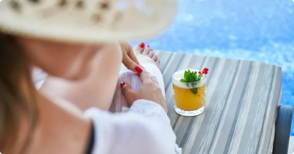 Large resort pool with ocean views at an affordable all-inclusive resort in Punta Cana, Dominican Republic
