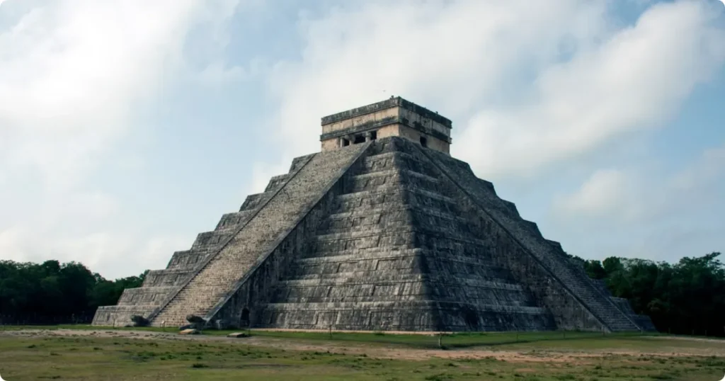 El Castillo pyramid at Chichen Itza archaeological site in Mexico, one of the New Seven Wonders of the World